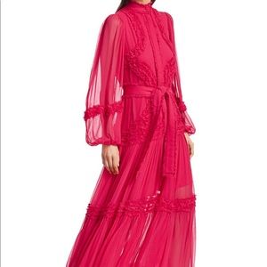 Hot Pink NWT Alexis Silk Sz L